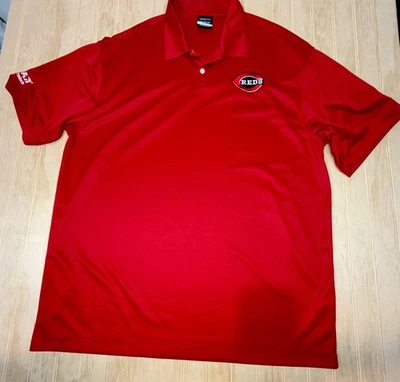 Camisa de golf Nike Golf Cincinnati Reds para hombre talla XL roja Polo Tempstar HVAC Foto 1 de 4