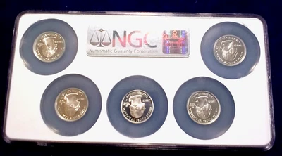 2003-S SILVER PROOF SET STATE QUARTERS  NGC PF 69 ~ ULTRA CAMEO ~ VERY  NICE! - Image 1 of 4