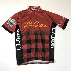 Maglia ciclismo LL Bean 100 anni bufalo a quadri uomo taglia media Vomax made in USA - Foto 1 di 10