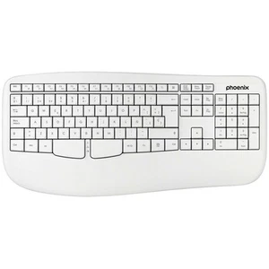 Drahtlose Tastatur Phoenix K201 Weiß Qwerty Spanisch - Bild 1 von 1