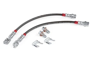 APR BRK00053 Braided Stainless Steel Brake Lines - Set of 2 - Rear - Foto 1 di 8
