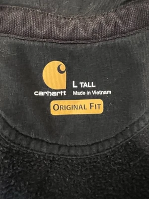 Chaqueta negra Carhartt Rain Defender grande alta con cremallera para hombre Foto 1 de 4