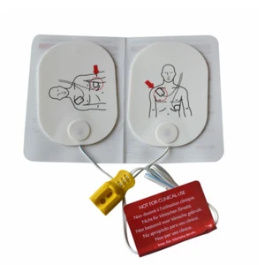 20 paia/lotto di cuscinetti allenamento per adulti DAE di ricambio per defibrillata DAE trainer - Foto 1 di 8
