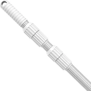 New 15 Foot Swimming Pool Pole Telescopic Aluminum Fits Pool Net Skimmer Rake - Picture 1 of 8