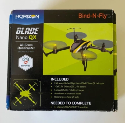 Blade Nano QX Drone, Horizon Hobby Quadcopter, Lightweight 18g UAV - Image 1 of 4