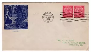 #717 Arbor Day 1932 FDC - Planty #28 Gorham - Picture 1 of 2