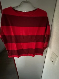 Sehr guterhaltenes S. Oliver Pulli Rot gestreift Gr. 42 - Bild 1 von 4