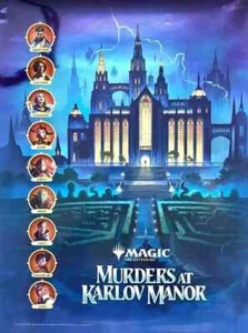MTG Murders at Karlov Manor Foil promo poster 18x24 - Picture 1 of 1
