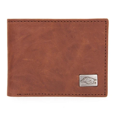 Arkansas Razorback Wallet Bifold Leather Wallet Cover