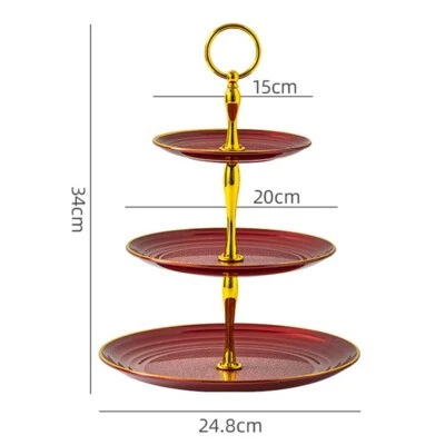 Nuevo Expositor de Cupcakes Bandejas de Mesa de 3 Niveles Plato de Frutas Soporte para Pasteles Soporte para Postres Foto 1 de 4