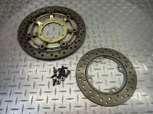 2003 03-04 Honda CBR600RR CBR 600RR Front Rear Disc Brake Rotor Straight Bolts - Picture 1 of 11