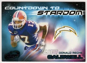2002 Pacific Atomic Countdown To Stardom #16 Reche Caldwell RC Chargers Football - Picture 1 of 2