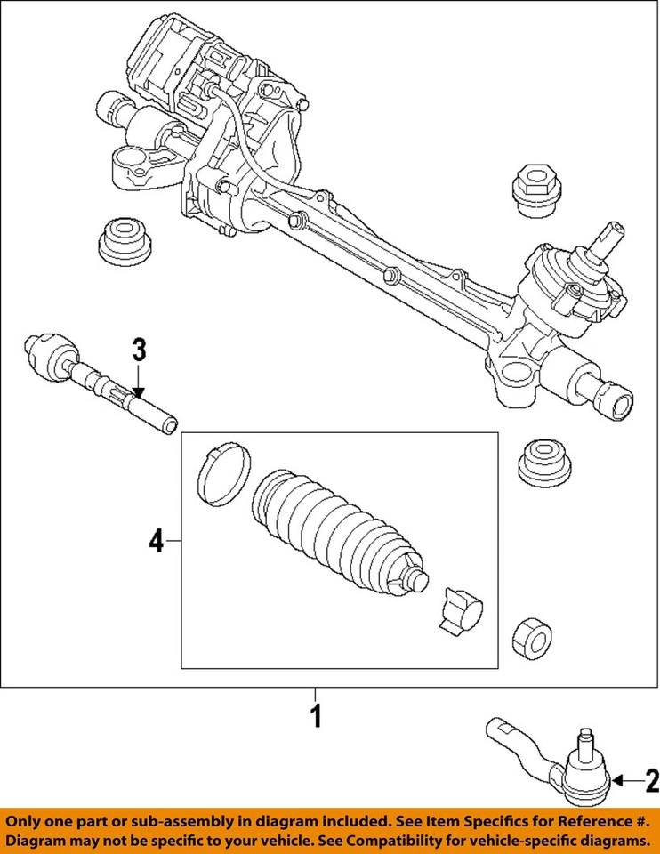 Оригинальный внешний анкерный стержень рулевого привода FORD 10-12 Fusion AE5Z3A130C - Изображение 1 из 1