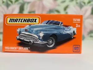 NIB Matchbox 1953 Buick Skylark - Blue #15 15/100 2021 Power Grabs. Diecast Car - Picture 1 of 10