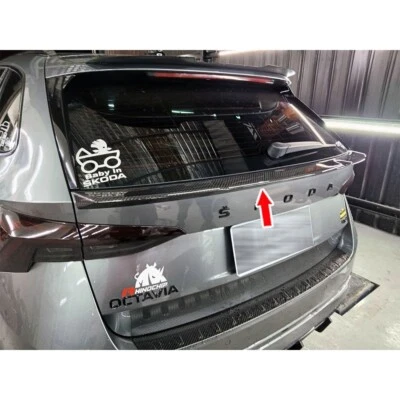 Unpainted Fits For 2019-2024 Skoda Octavia Combi MK4 V Rear Trunk Middle Spoiler - Image 1 of 4
