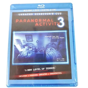 Paranormal Activity 3 (Blu-ray/DVD, 2012, 2-Disc Set, Rated/Unrated)  BRAND NEW  - Imagen 1 de 5