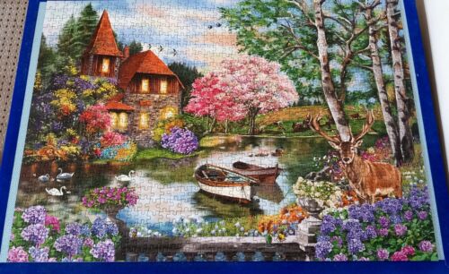 ⚜️⚜️"HOUSE ON THE LAKE"⚜️⚜️(1,000 PIECE JIGSAW BY SCHMIDT)