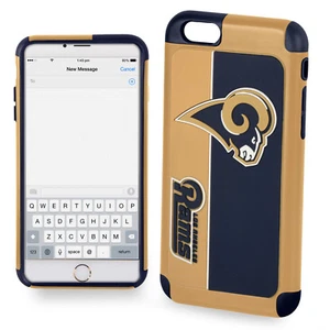 Funda protectora oficial de la NFL doble a prueba de golpes para Apple iPhone - Los Angeles Rams - Imagen 1 de 1