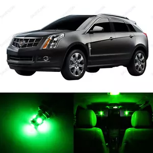 21 x Paquete de luces interiores LED verdes para Cadillac SRX 2010-2016 + HERRAMIENTA DE PALANCA - Imagen 1 de 7