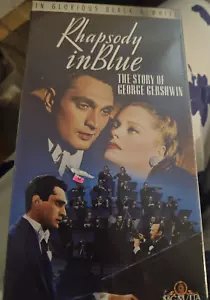 Rhapsody in Blue (VHS )The Story Of George Gershwin ~ Brand New Sealed Watermark - Imagen 1 de 2