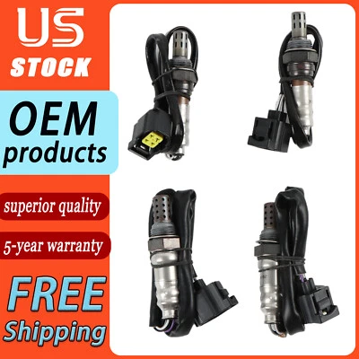 4x Upstream& Downstream O2 Oxygen Sensor Kit for Jeep Wrangler JK 2007-2009 3.8L Foto 1 de 4