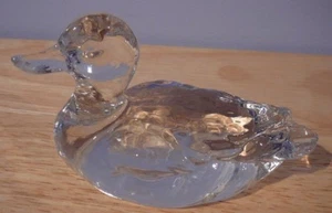 Goebel Clear Glass Duck Figurine 1978 - Bild 1 von 6