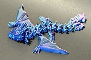 Dragón alado articulado. Impreso en 3D. Juguete de fábrica Flexi - Imagen 1 de 9