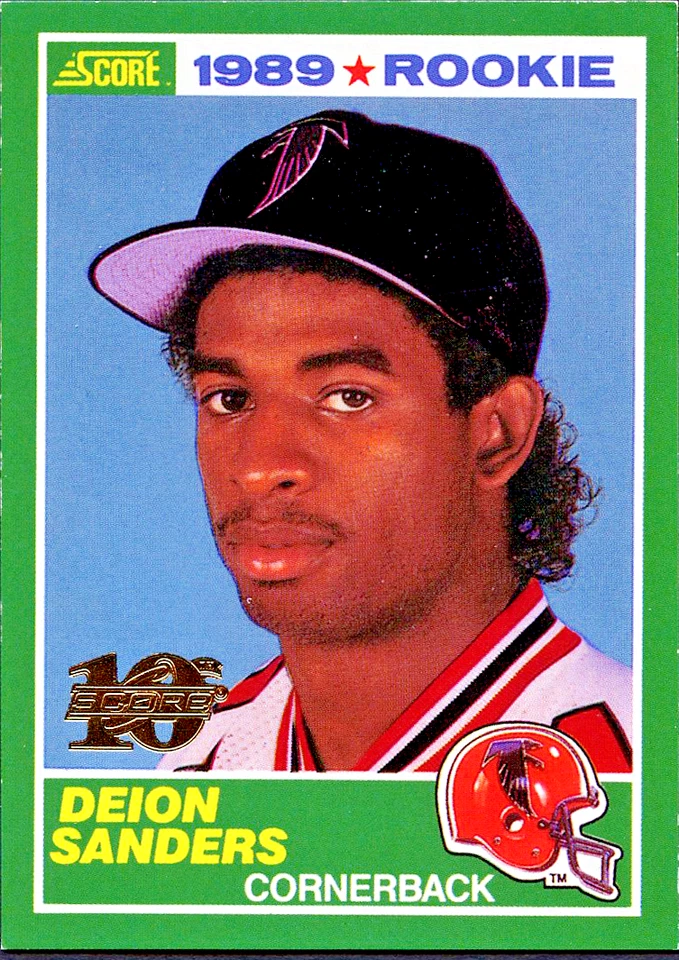 1999 Score Deion Sanders Rookie REPRINT #246 RC /1989 10th Anniversary Rare - Image 1 of 4