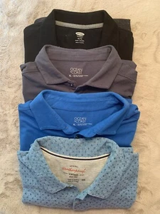Men’s Polo Shirts - Lot of 4 - Size XL - Old Navy, Ocean Coast, Weatherproof - Picture 1 of 10