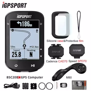 BSC200C Cycle Bicycle GPS Computer Wireless Speedometer Bike Digital ANT+ Route - Picture 1 of 24