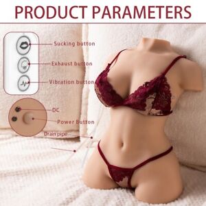 Automatic Sucking Sex Doll Vaginal Vibrator Lifelike Pocket Pussy Male Love Toys