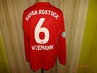 Hansa Rostock Masita Langarm Matchworn Trikot 2010/11 + Nr.6 Wiemann Gr.M/L