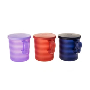Tupperware Junge Welle Trinkbecher 350 ml Rot + Blau + Flieder Trinkbecher - Bild 1 von 1