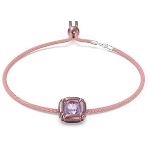 Swarovski Women's Choker Necklace Dulcis Pink Cord Purple Crystal 5626400 - Picture 1 of 4