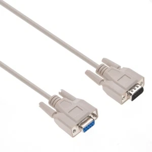 DB9 RS232 Male to Female Serial Port Extension Cable Cord 3ft/6ft/10ft/15ft/25ft - Picture 1 of 3