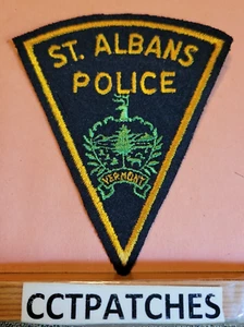 ST ALBANS, VERMONT POLIZEI FEFLT SCHULTERAUFNÄHER VT - Bild 1 von 2