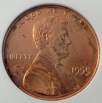 1995 1c DBL DIE OBV. MS 65 Anacs. - Image 1 of 4