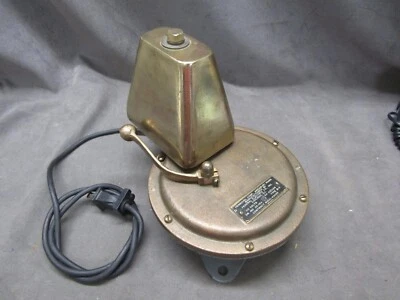 Henschel Corp - Военно-морской Корабль Электрический Сигнализационный Колокол 20-154 Тип B-6 Работает rs - Изображение 1 из 4