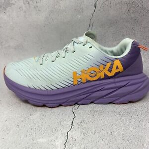 Hoka One One Rincon 3 Women's  Running Sneakers Shoes Green Purple Sz 9 M (B)