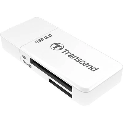 Transcend RDF5W Externer Speicherkartenleser USB-A (USB 3.2 Gen 1) Weiß - Bild 1 von 3