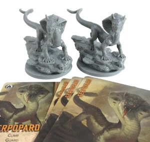 MYTHIC BATTLES: Isfet 2x SERPOPARD Minis & Cards NEW!! - Picture 1 of 4