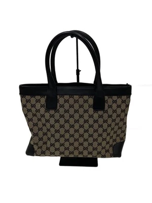 Gucci Mini Tote Hand Bag Beige Leather Small Purse Vintage Authentic GG Logo - Image 1 of 4