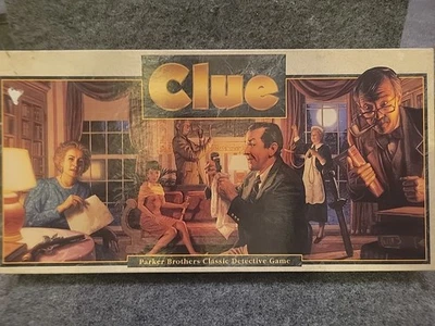 Vintage 1986 CLUE The Classic Detective Board Game Parker Brothers COMPLETE - Image 1 of 4