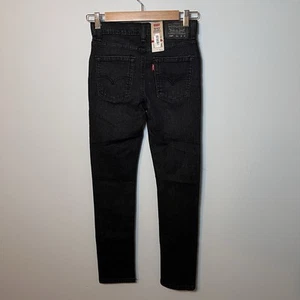 Levi's Boys 510 Skinny Fit Everyday Performance Jeans Size 12 Black 26x27 NEW! - Picture 1 of 9