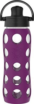 Lifefactory 22 Oz Glass Active Flip Cap/Silicone Sleeve Water Bottle, 22 Ounce, - Image 1 of 4