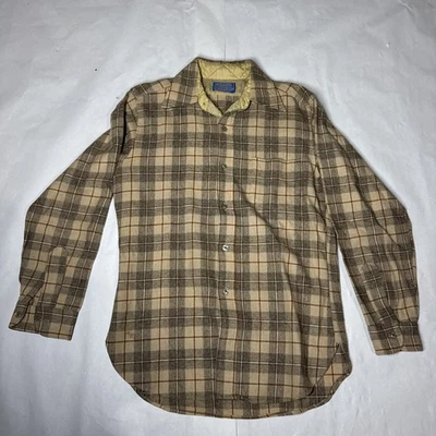 Vintage Pendleton Shirt Medium Plaid Pockets 100% Pure Virgin Wool Buttons - Image 1 of 4
