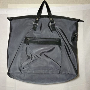 Giorgio Armani Mens Large Grey Holdall Tote Travel Bag Weekend Bag Gym Bag - Picture 1 of 6