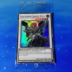 Yu-Gi-Oh Blackwing Armed Wing Lost Art Card LART-EN078 SEALED NM/M - Picture 1 of 2