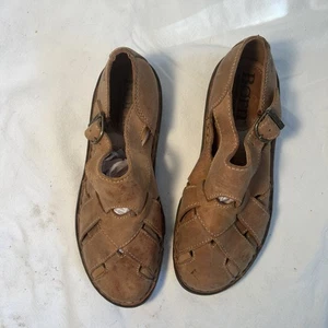 Born Tan Size 7.5 M Leather Women’s Shoes Buckle New - Picture 1 of 10