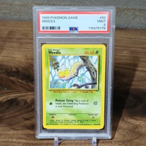 1999 POKEMON BASE SET UNLIMITED #69 WEEDLE PSA 9 - Picture 1 of 2
